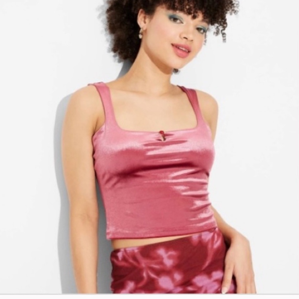Velour Cropped tank